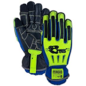 MAGID T-REX Arctic Series ANSI A2 Cut Resistance Impact Gloves, TRX614W, 1 Pair, Size 8/Medium