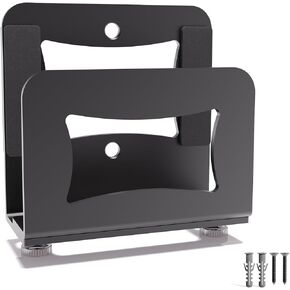 Adjustable Small Device Wall Mount Holder, Cable Box Mount, Router Mount,Modem Mount, Fits for Apple TV/Roku/Amazon Fire TV/Mac Mini/Xiaomi TV Box/Mini PC/Routers/Modems and Other Narrow Media Players