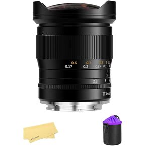 TTArtisan 11mm F2.8 Full Frame Fisheye Lens Full Metal Body Compatible with Sony E Mount Cameras A7 A7ll A7ll A7lV A7R A7Rll A7Rll A7RlV A7RV A7S ZV-E1 A7C2 A7CR