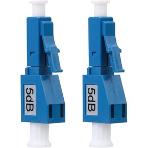 2 Pack LC/UPC Fiber Optic Attenuator 5dB, Fixed Single Mode Fiber Optic Attenuator, LC-UPC Male to Female in Saudi Arabia