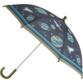 Stephen Joseph, Kids Umbrella, Toddler and Little Kid Umbrella with Pinch Free Closure and Colorful Design Turquoise Floral