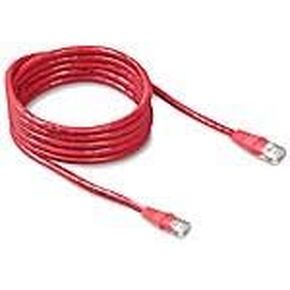 Belkin-Patch Cable-RJ-45 (M)-RJ-45 (M)-35 ft-(Cat 5E)-red