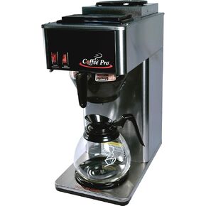 Coffee Pro, CFPCP2B, Two-Burner Commercial Pour-Over Brewer, 1, Stainless Steel