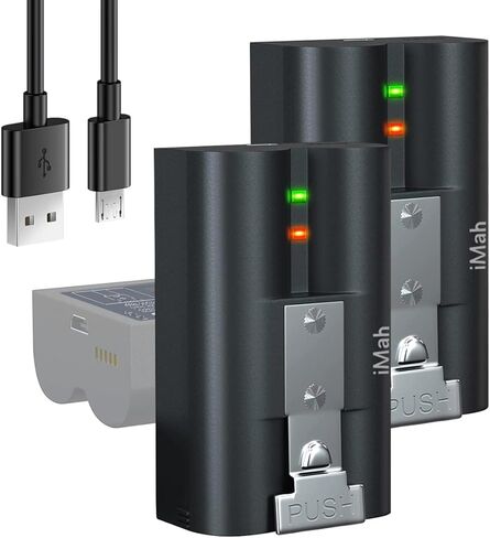 iMah Replacement Camera Battery with Charging Cable Compatible with Ring Camera 2/3/4, Spotlight Camera and Stick Up Cam Battery 5F53E9 V4, 4-Pack in Kuwait