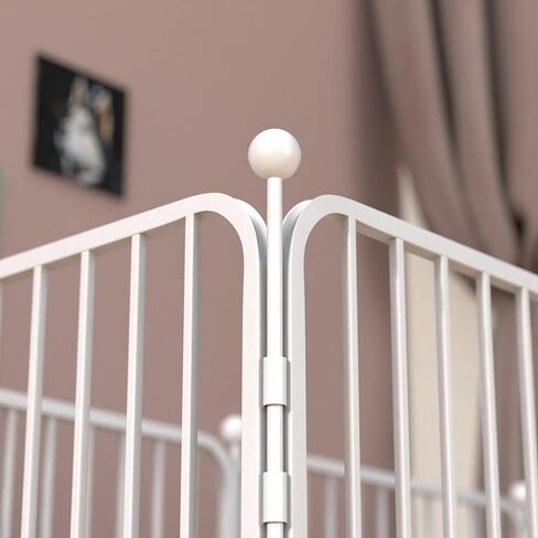 Dog Pen Pet Playpen Panel Pen Bunny Fence Indoor Outdoor Fence Playpen Heavy Duty Exercise Pen Dog Crate Cage Kennel(White) in Saudi Arabia