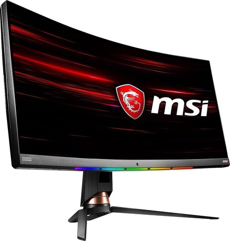 MSI QHD Rapid-IPS Gaming Non-Glare Super Narrow Bezel 1ms 2560 x 1440 165Hz Refresh Rate Adjustable Arm G-Sync Compatible 27" Gaming Monitor (Optix MAG274QRF), Black in Saudi Arabia