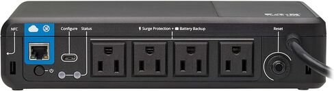 Tripp Lite Cloud-Connected 600VA UPS Battery Backup and Surge Protector, Remote Management & Monitoring, 300W, 4 Outlets, Computer UPS, Wall Mount Option, 5ft Cord, 3-Year Warranty (BC600RNC) in Saudi Arabia