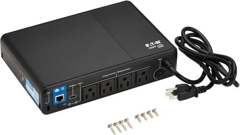 Tripp Lite Cloud-Connected 600VA UPS Battery Backup and Surge Protector, Remote Management & Monitoring, 300W, 4 Outlets, Computer UPS, Wall Mount Option, 5ft Cord, 3-Year Warranty (BC600RNC) in Saudi Arabia