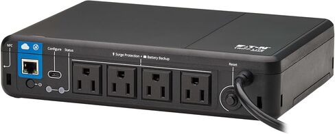 Tripp Lite Cloud-Connected 600VA UPS Battery Backup and Surge Protector, Remote Management & Monitoring, 300W, 4 Outlets, Computer UPS, Wall Mount Option, 5ft Cord, 3-Year Warranty (BC600RNC) in Saudi Arabia