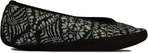 Women's Ballet Flat Slipper, Black and White Retro, Medium in Saudi Arabia