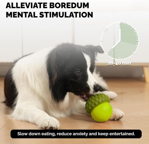 POPUPJOYS Dog Puzzle Toy Dispenser - Interactive Dog Toys for Large & Medium Breeds - Mental Stimulation Ball with Detachable Lid - Food-Grade Silicone Toy for Stress Reduction in Saudi Arabia