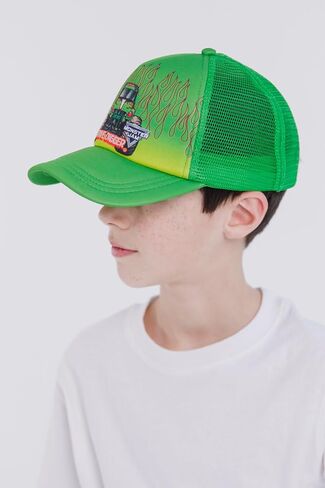 Monster Jam El Toro Loco One Size Mesh Adjustable Snapback Baseball Cap El Toro Loco Orange OS Toddler in Saudi Arabia