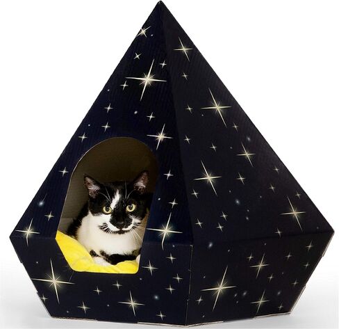 Eco-Friendly Cat Bed Teepee Very Sturdy Fits Large Rabbit And Cat At Any Size | Pillow Not Included in Saudi Arabia