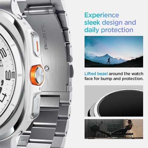 Spigen Modern Fit 316L Designed For Samsung Galaxy Watch Ultra Band 47mm (2024) - Silver in Kuwait