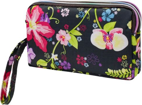 محفظة معصم، حقيبة يد ذات سعة كبيرة مقاومة للماء 3 أقسام مع سحابات وحزام معصم in Kuwait