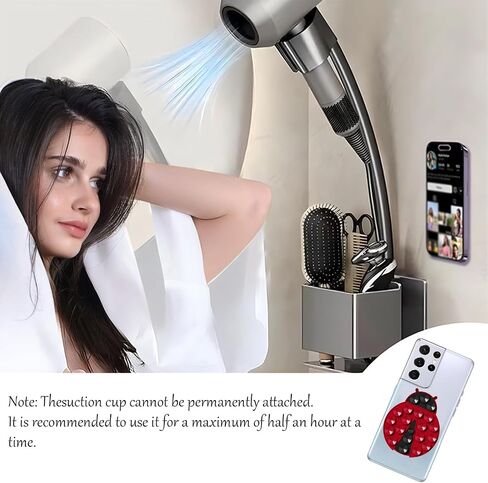 2PCS Insects Sticky Phone Grip, Silicone Suction Cup Phone Mount, Hands-Free Phone Suction Grip Phone Accessories Holder for Selfies and Videos (Red) in Saudi Arabia