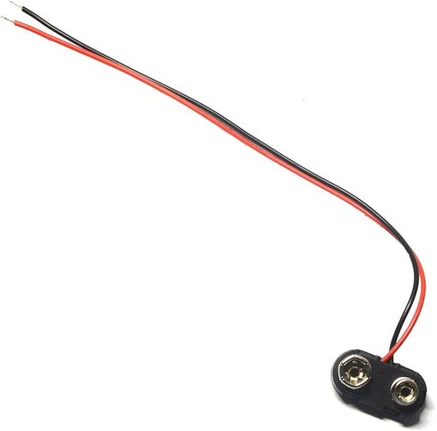 10 Pcs I TYPE 9 Volt Battery Clip And 10 Pcs T Type 9 Volt Battery Connector With Wires Leads in Kuwait