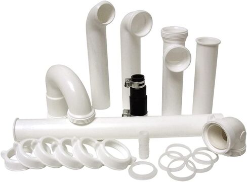 Plumb Craft Complete Bathroom Sink Drain Repair Kit, White (15 Piece) in Saudi Arabia