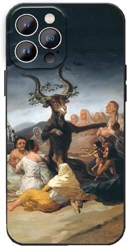 متوافق مع iPhone 13 Pro Max، حافظة هاتف Witches Sabbath من فرانسيسكو غويا، حافظة iPhone كاملة الفنون الجميلة للنساء والرجال in Saudi Arabia