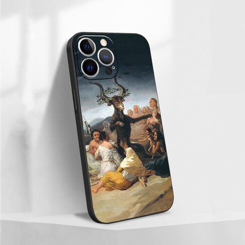 متوافق مع iPhone 13 Pro Max، حافظة هاتف Witches Sabbath من فرانسيسكو غويا، حافظة iPhone كاملة الفنون الجميلة للنساء والرجال in Saudi Arabia