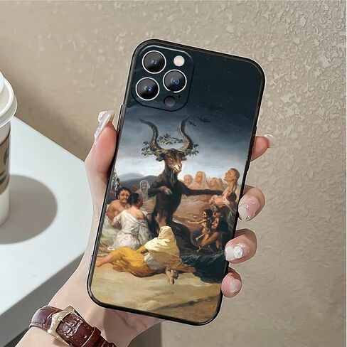 متوافق مع iPhone 13 Pro Max، حافظة هاتف Witches Sabbath من فرانسيسكو غويا، حافظة iPhone كاملة الفنون الجميلة للنساء والرجال in Saudi Arabia