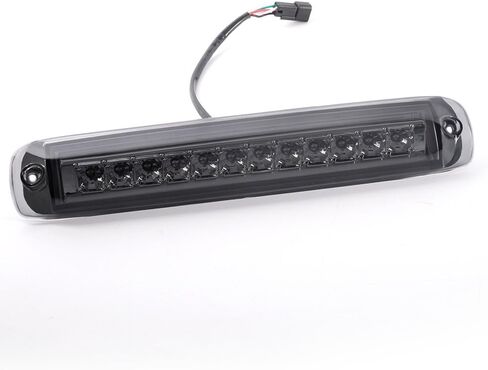 CHEDA Third Tail Brake Light Cargo Lamp Tinted LED Bar Compatible with 2014 2015 2016 2017 2018 2019 2020 Sierra Silverado(Smoky lens Black Bottoms) in Kuwait