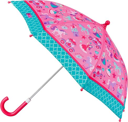 Stephen Joseph, Kids Umbrella, Toddler and Little Kid Umbrella with Pinch Free Closure and Colorful Design Turquoise Floral in Kuwait