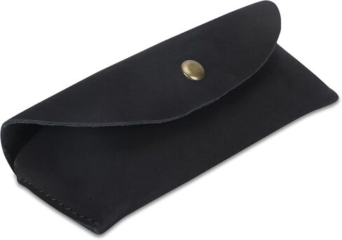 , Leather Eyeglass Case | Leather Glasses Case | Reading Glasses Case |Handmade Leather Case for Sunglasses Eyeglass | Heavy Duty| Portable Holder | Glasses Case for Men and Women:Brown in Kuwait