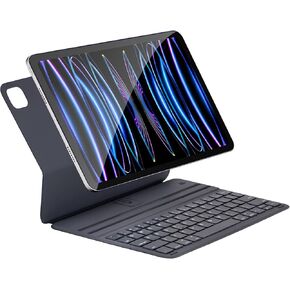 Smart Keyboard Folio for iPad Pro 12.9 inch (6rd, 5th, 4th and 3th gen) and iPad Air 13 (M2, 2024), Magnetic Keyboard Case with Two Viewing Angles, Front Back Protection (Black)
