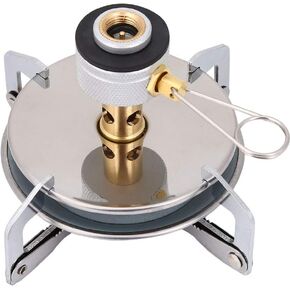 Backpacking Stove Kit Outdoor Portable Camping Stove Alloy Camping Mini Picnic Round Stove for Outdoor Hiking Picnic Camping