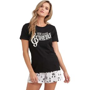 Little Blue House By Hatley Women's Animal Pajama Tees, Yoga Bear, Medium
