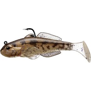 LiveTarget Goby Paddle Tail Fishing Bait with Variable Depth & #2/0 Hook