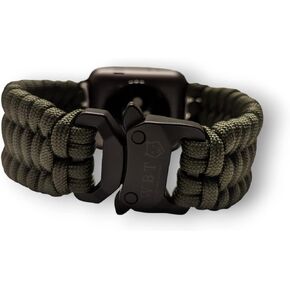 Water Bear Tactical 550 Paracord Quick Release Band made for Apple Watch 42/45mm for Apple Watch Series 9 thru 1