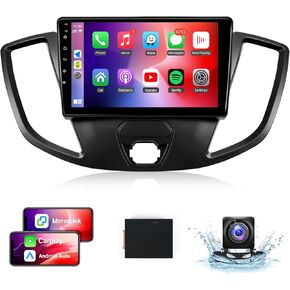 Android Car Stereo for Ford Transit Radio 2013-2019 Wireless Transit CarPlay & Android Auto，2G+32G 9 Inch Car Radio for Ford Transit, Bluetooth FM EQ WiFi Mirror Link SWC