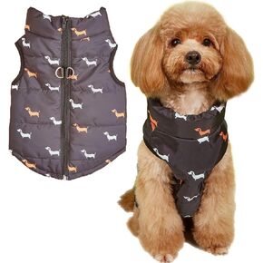Dog Coat Warm Dog Jacket with D-Ring Dog Winter Coat Dog Cold Weather Coats Dog Clothes Puppy Vest Dog Jacket with Zipper Windproof Dog Coats for Large Dogs Blue