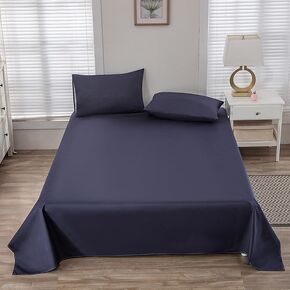 Waterproof Bed Sheet Flat Sheets Lightweight, Mattress Protector Sheet for Bed Couch Queen Size 90" X 78" (Gray)