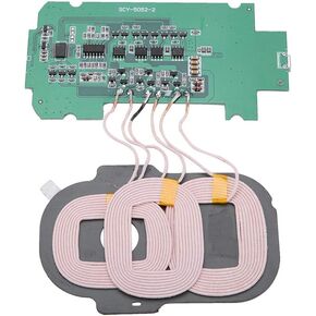 Phone Charger Coil, Charging Module DIY QI Standard 3 Coils Circuit Board Charging Transmitter, 5V 2A
