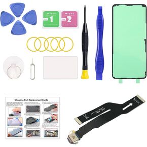 for Galaxy Note 20 Ultra 5G USB Charging Board Port Replacement, SM-N986U SM-N986U1 Type C Dock Board Connector for Samsung Note 20 Ultra with Tools & Instruction