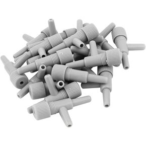 AKOAK 20 Pack Standard 4mm Inner Diameter Aquarium Air Line Tubing Fish Tank Oxygen Air Pump Volume Flow Control Valve（Grey）