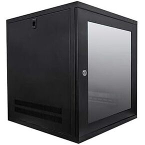 Dynamode CAB-WFP-FE-12U450 12U 19 Inch Data/Comms/Rack Wall Cabinet (Flat Pack) - Black - (> CABINETS)…