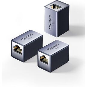 Ethernet Extender 10Gbps, 3 Pack RJ45 Ethernet Coupler with Aluminum Alloy Shell, 328FT Distance, Plug & Play for Cat8 Cat7 Cat6 Cat5 Cables
