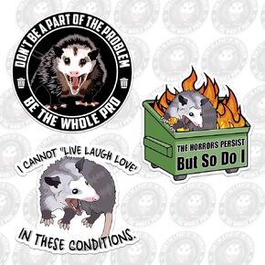 Pack 3PCS - Dumpster Fire Response Team Sticker Funny Quote This is Fine 2" Waterproof Vinyl Sticker for Laptop, Water Bottle, Tumbler Gifts Decal (2 Inches)