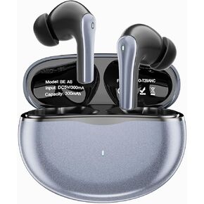 Wireless Earbuds, 60H Playtime Bluetooth Headphones Built in Noise Cancellation Mic with Charging Case, Stereo Sound in-Ear Bbuds Compatible with iPhone/Android and Pods