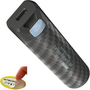 Nitecore Carbon Battery 6K USB-C Rechargeable Lightweight 6000mAh Waterproof Power Bank Sticker