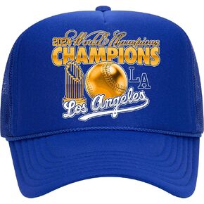 Baseball 2024 World Champions Trucker Hat | Los Angeles LA New York NY Series Finals Merch | Snapback Hat for Men & Women