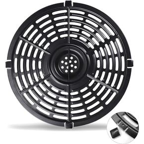 GCQ Air Fryer Grill Pan for Power XL 5QT Air fryer, 8.7'' Non-Stick Air Fryer Accessories Replacement Parts Tray Rack Grill Plate Compatible with Ultrean Gourmia Air Fryer, Dishwasher Safe