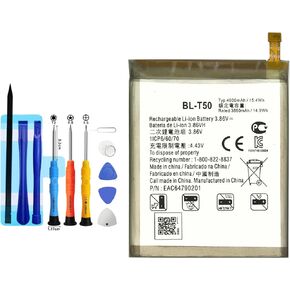 BL-T50 Replacement Battery for LG Velvet 5G LM-G900,Rechargeable 0 Cycle Battery Compatible with LG Velvet 5G LM-G900 LM-G900N, LM-G900EM with Repair Tool Kits