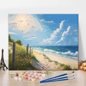 Paint by Numbers for Adults Enchanting Japanese Watercolor Paint by Number Kits Japan Landscape Paint by Numbers for Adults Beginner Abstract Artwork Wall Decor Oil Painting, 16"x 20" Unframed