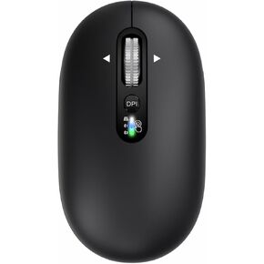 D970 Wireless Bluetooth Mouse,4-Way Scrolling Multi-Device Mice with 3000 DPI Quiet Click Travel Mouse for Computer,Laptop,Tablet,MacBook,iPad,PC