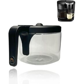 Replacement for KEURIG K-DUO Essentials 5000 & 5500 12 Cups Glass Coffee Carafe (not Fit K-Duo 5100 Model), Fit with Keuirg coffee pot replacement
